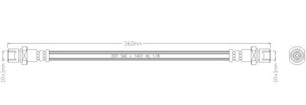 Тормозной шланг REMKAFLEX 3698