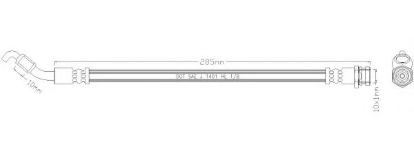 Тормозной шланг REMKAFLEX 3985