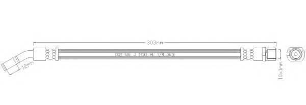 Тормозной шланг REMKAFLEX 4241