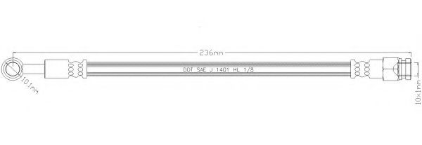 Тормозной шланг REMKAFLEX 5165