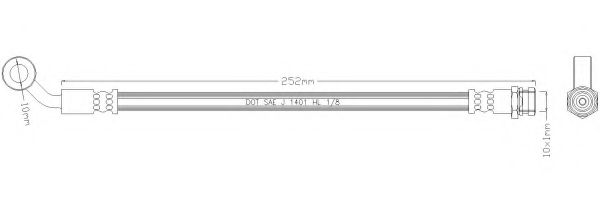 Тормозной шланг REMKAFLEX 5193