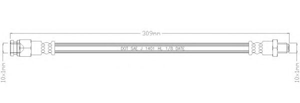 Тормозной шланг REMKAFLEX 5760