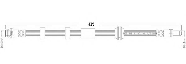 Тормозной шланг REMKAFLEX 5807