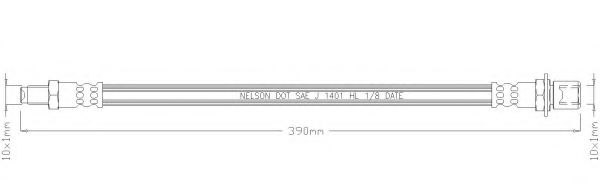 Тормозной шланг REMKAFLEX 5834