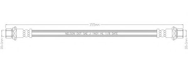 Тормозной шланг REMKAFLEX 5877