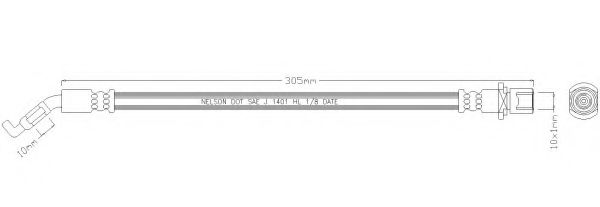 Тормозной шланг REMKAFLEX 5898