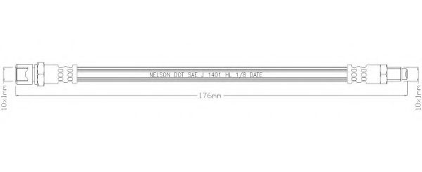 Тормозной шланг REMKAFLEX 5958