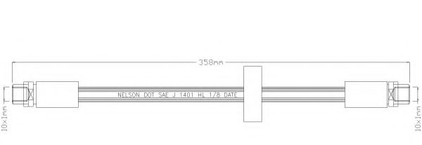 Тормозной шланг REMKAFLEX 6041