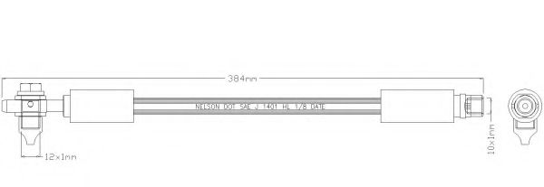 Тормозной шланг REMKAFLEX 6067