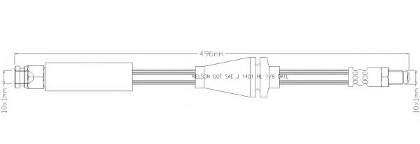 Тормозной шланг REMKAFLEX 6197