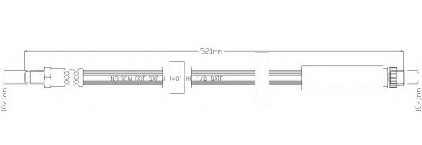 Тормозной шланг REMKAFLEX 6202