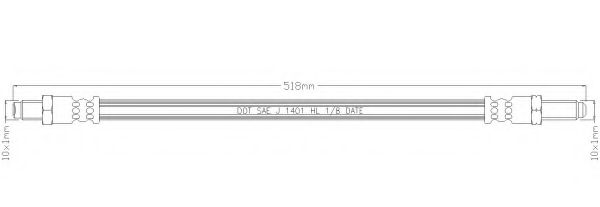 Тормозной шланг REMKAFLEX 6207