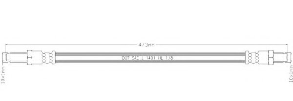 Тормозной шланг REMKAFLEX 6208