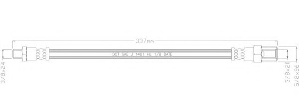 Тормозной шланг REMKAFLEX 6212