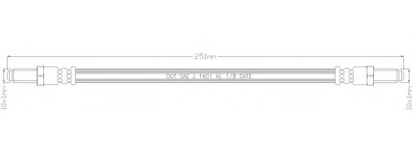 Тормозной шланг REMKAFLEX 6213