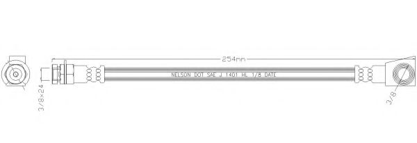 Тормозной шланг REMKAFLEX 6302