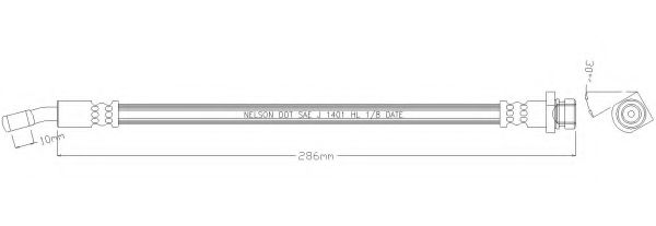 Тормозной шланг REMKAFLEX 6741