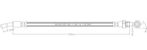 Тормозной шланг REMKAFLEX 6746