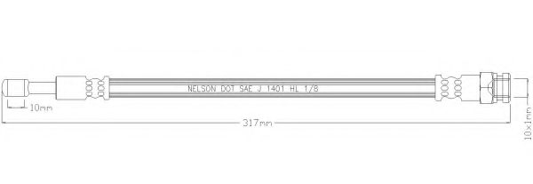 Тормозной шланг REMKAFLEX 6797