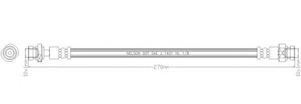 Тормозной шланг REMKAFLEX 6811