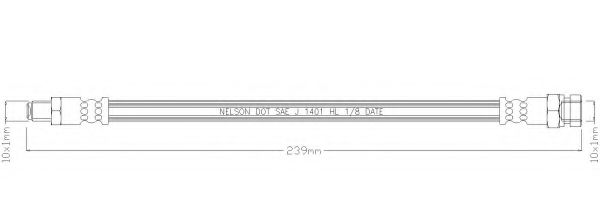 Тормозной шланг REMKAFLEX 6906