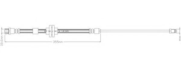 Тормозной шланг REMKAFLEX 6962