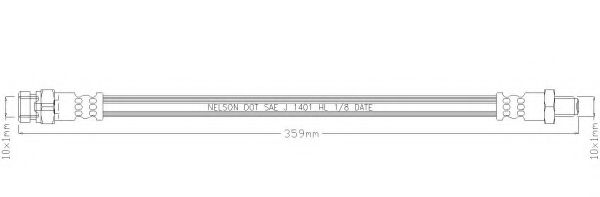 Тормозной шланг REMKAFLEX 7054