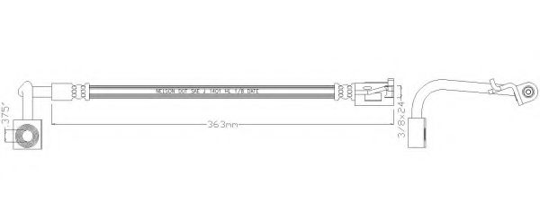 Тормозной шланг REMKAFLEX 7130