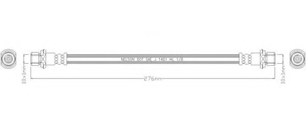 Тормозной шланг REMKAFLEX 7289