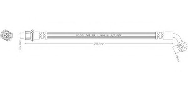 Тормозной шланг REMKAFLEX 7298