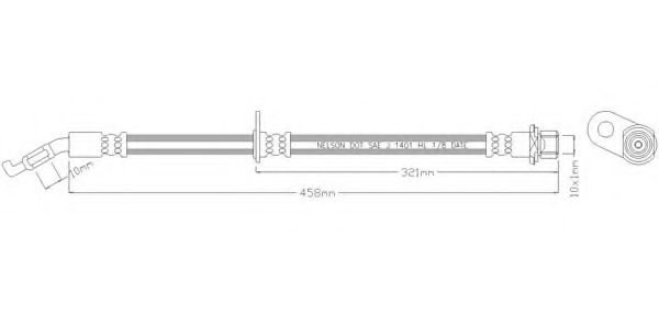 Тормозной шланг REMKAFLEX 7326