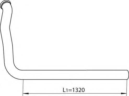Труба выхлопного газа DINEX 81210