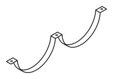 Кронштейн, глушитель DINEX 29809