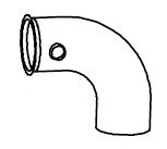 Труба выхлопного газа DINEX 18158