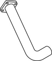 Труба выхлопного газа DINEX 19154