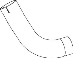 Труба выхлопного газа DINEX 54127