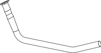 Труба выхлопного газа DINEX 54166