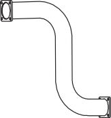 Труба выхлопного газа DINEX 62501
