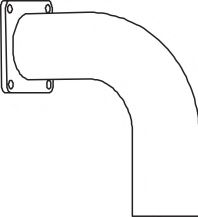 Труба выхлопного газа DINEX 70170