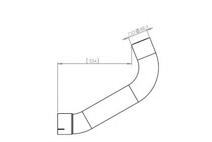 Труба выхлопного газа DINEX 54505