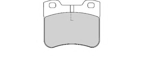 Комплект тормозных колодок, дисковый тормоз NECTO FD6690A