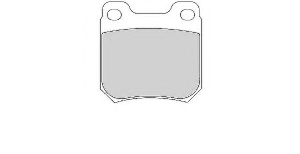 Комплект тормозных колодок, дисковый тормоз NECTO FD6715A