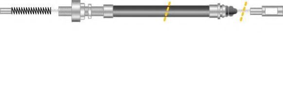 Трос, стояночная тормозная система MGA KC4151