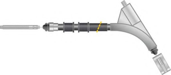 Трос, стояночная тормозная система MGA KC4499