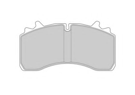 Комплект тормозных колодок, дисковый тормоз ABEX G6935