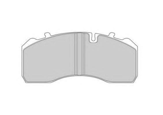 Комплект тормозных колодок, дисковый тормоз ABEX 29197