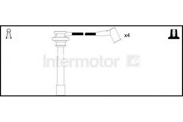 Комплект проводов зажигания STANDARD 76372