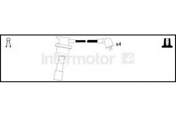 Комплект проводов зажигания STANDARD 76125