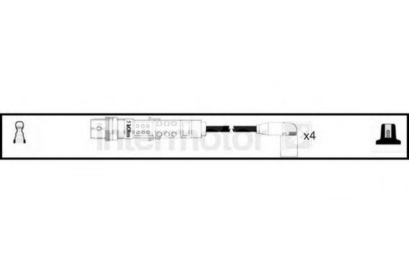 Комплект проводов зажигания STANDARD 76137