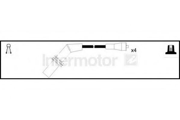 Комплект проводов зажигания STANDARD 76144